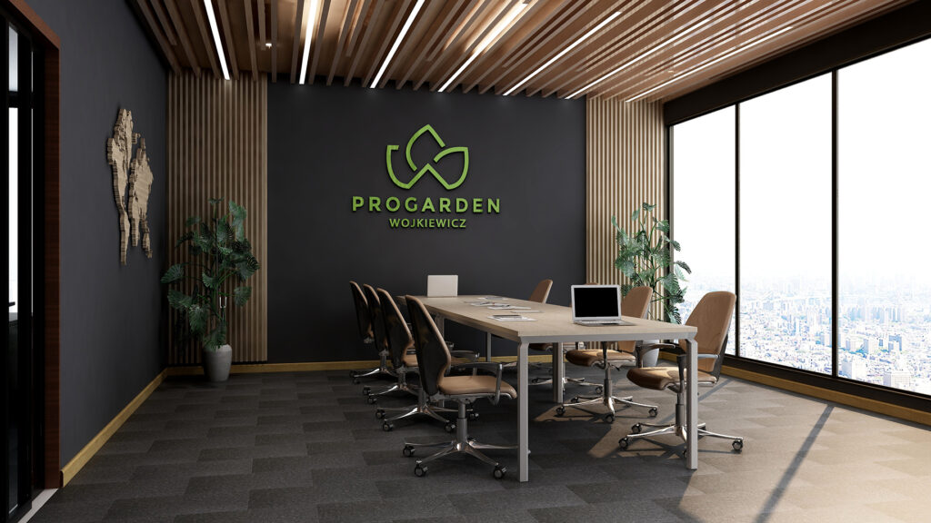 progarden new logo on the wall tagline