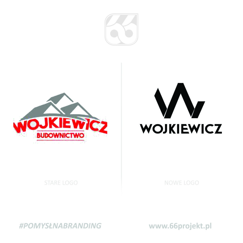 Rebranding logo dla Wojkiewicz Budownictwo